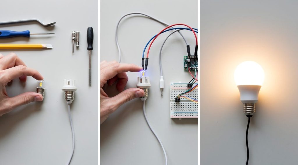 Ampoule LED qui clignote : causes et solutions efficaces