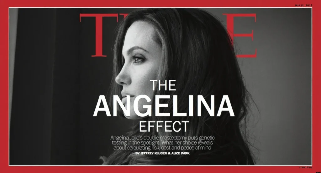 Angelina Jolie présente ses cicatrices de mastectomie dans Time France