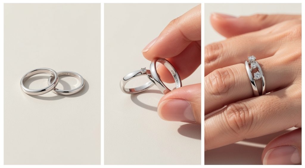 Bague fiançailles et mariage qui s’emboîtent : guide complet