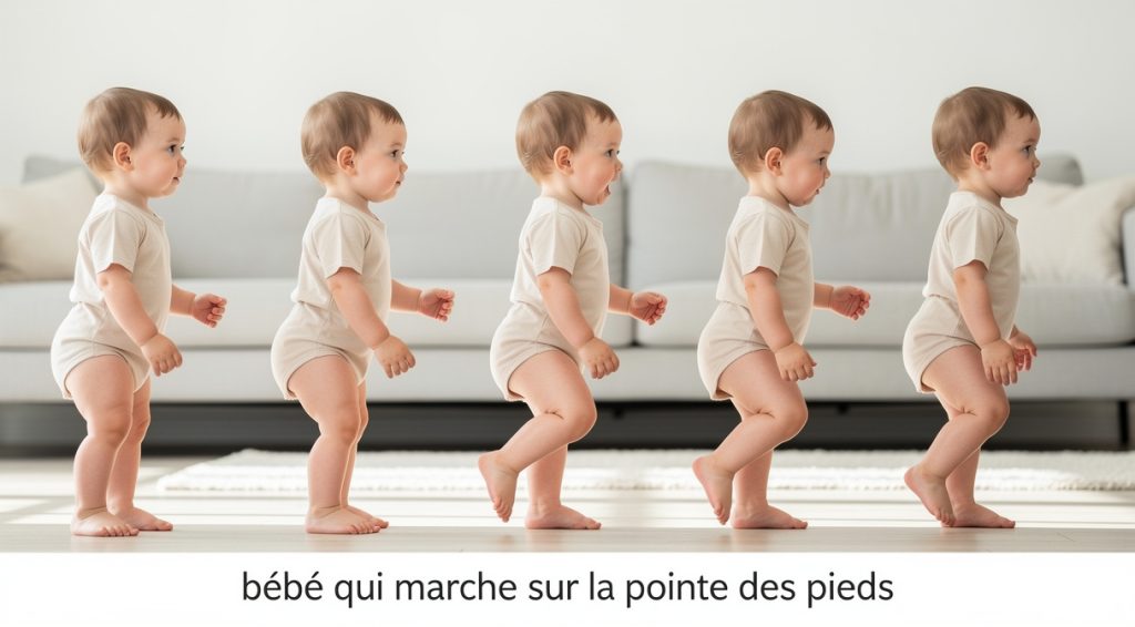 Bébé qui marche sur la pointe des pieds : causes, solutions et quand consulter