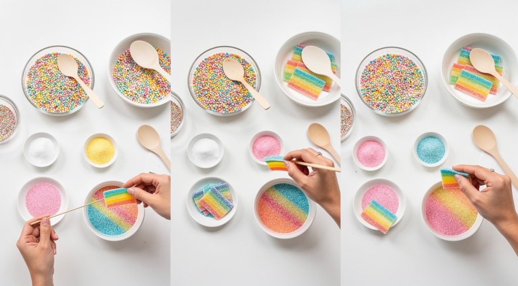 Bonbon arc-en-ciel qui pique : tout savoir sur ces friandises acidulées