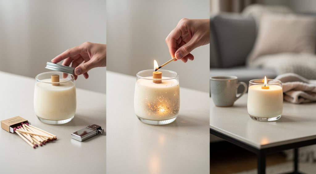 Bougie qui crépite : tout savoir sur les mèches en bois et leur magie sensorielle