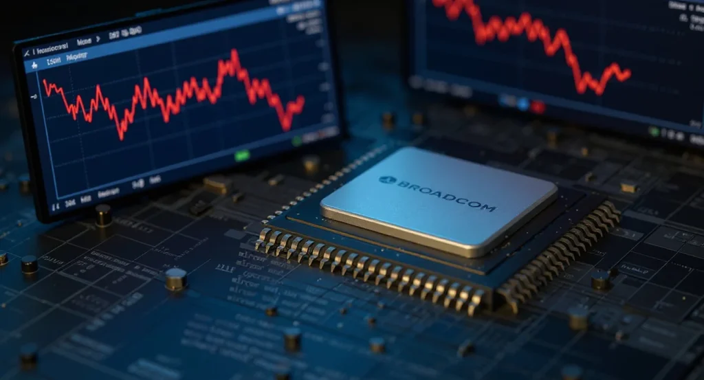 Broadcom plonge de 11% à Wall Street : les marges sur l&rsquo;IA inquiètent