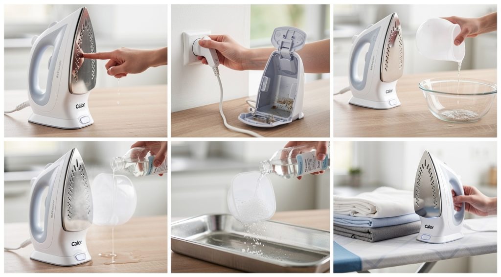 Centrale vapeur Calor qui fuit par la semelle : causes et solutions pratiques