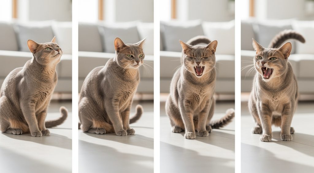 Chat qui miaule méchant : comprendre et calmer son agressivité