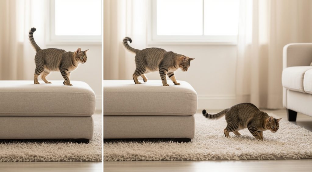 Chat qui tombe : causes, dangers et prévention