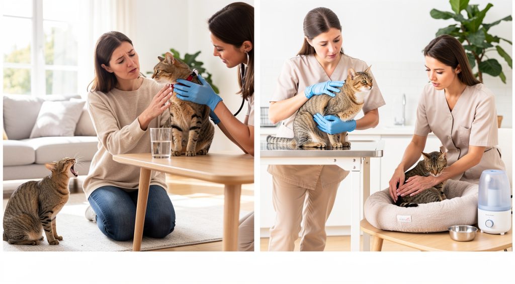 Chat qui tousse souvent : causes, diagnostic et solutions