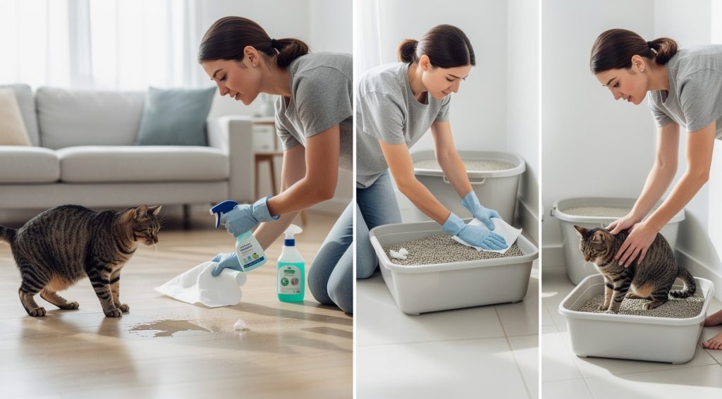 Chat qui urine partout : causes, solutions et traitements