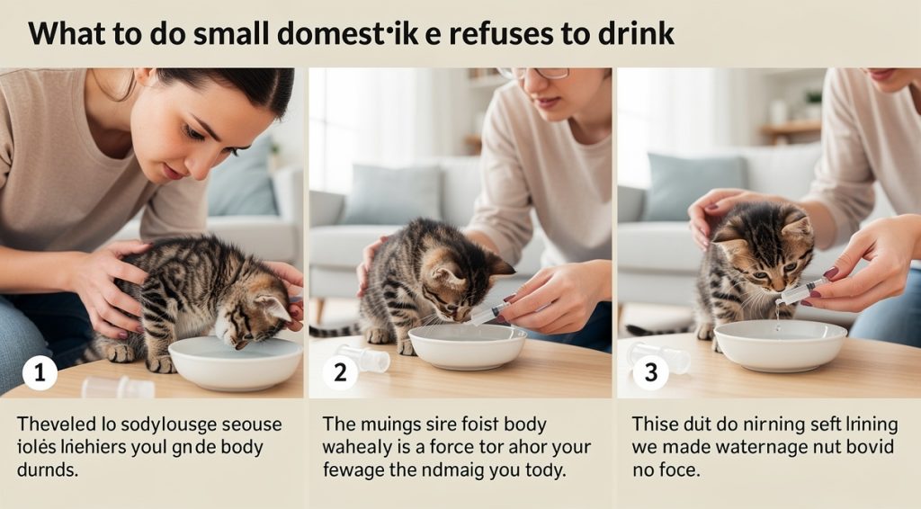 Chaton qui ne boit pas : causes, risques et solutions