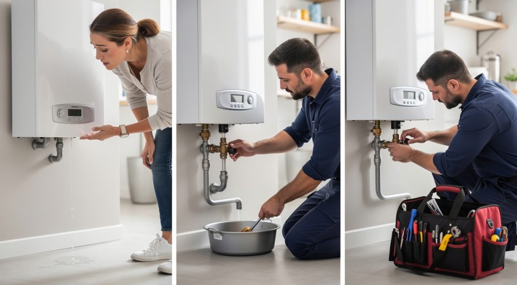Chaudière qui fuit : causes, diagnostic et solutions rapides