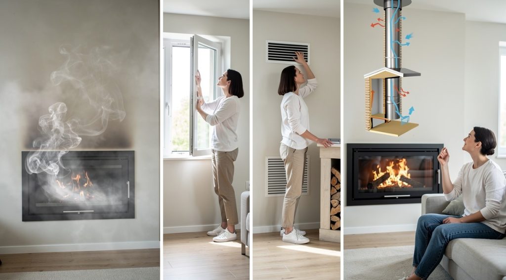 Cheminée qui refoule : causes, solutions et prévention