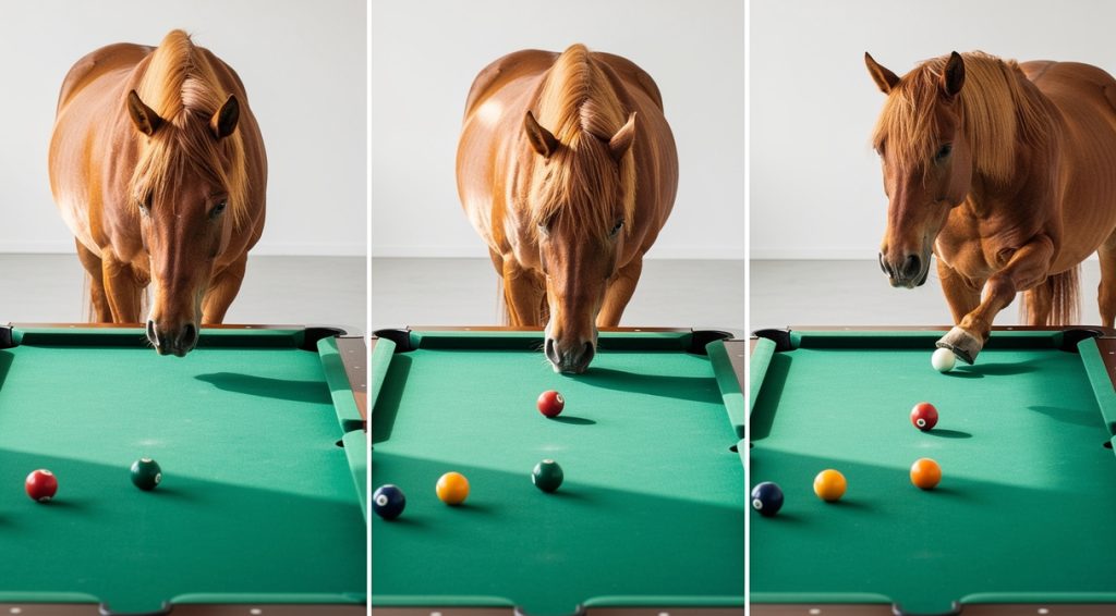 Cheval qui billarde : causes, conséquences et solutions