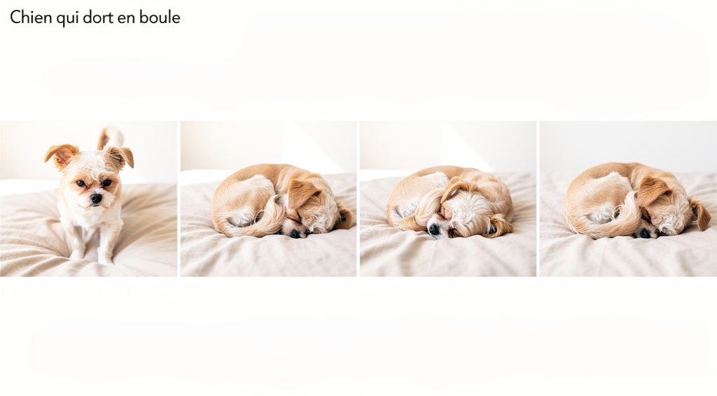 Chien qui dort en boule : signification et conseils