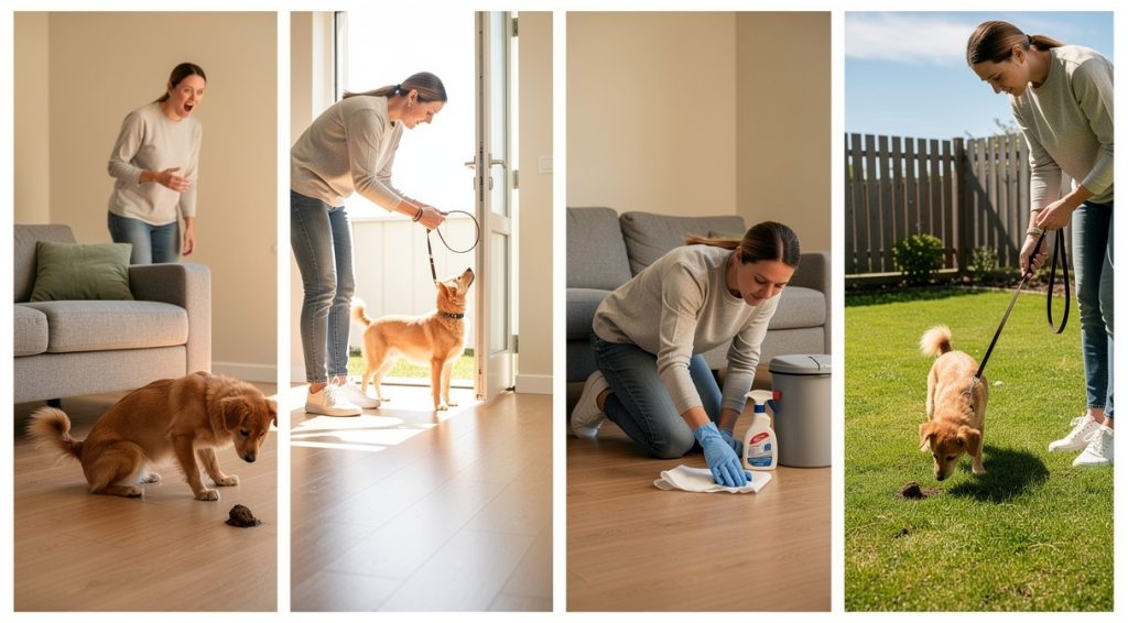 Chien qui fait caca dans la maison : causes et solutions efficaces