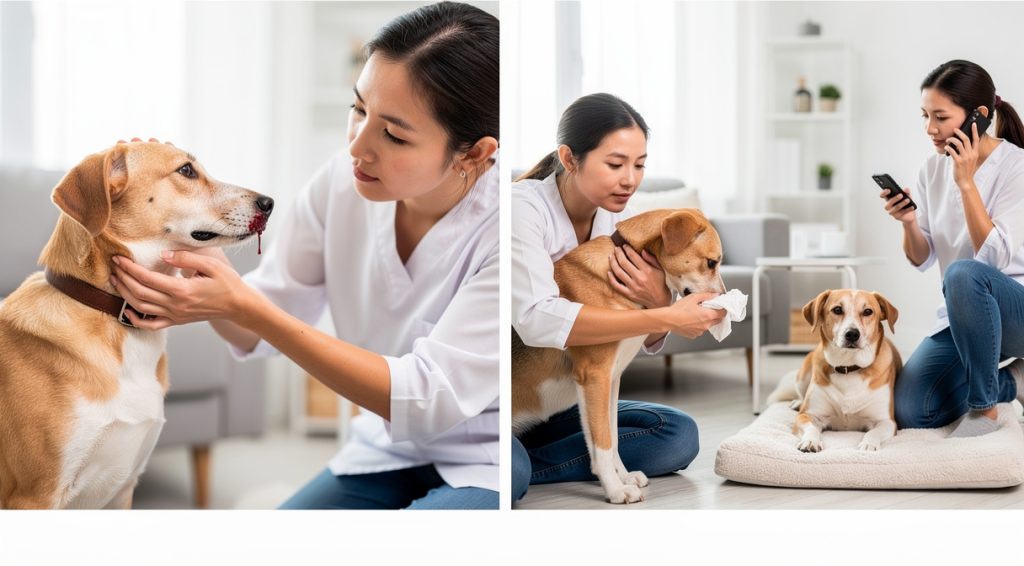 Chien qui saigne du nez : causes, gestes d&rsquo;urgence et traitements