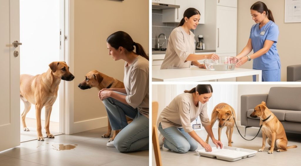 Chien qui urine beaucoup : causes, diagnostic et solutions