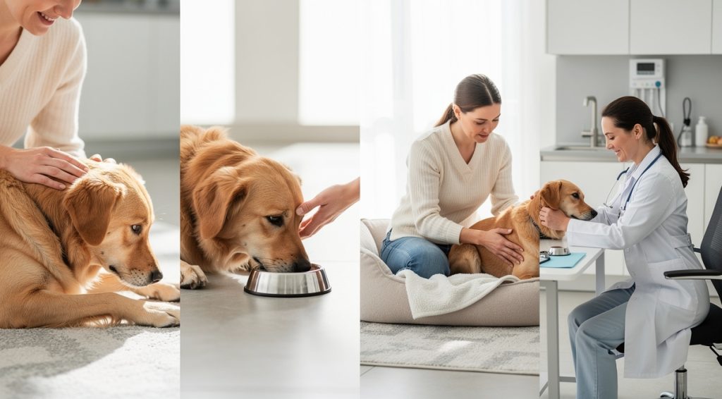 Chien ventre qui gargouille : causes, solutions et quand s&rsquo;inquiéter