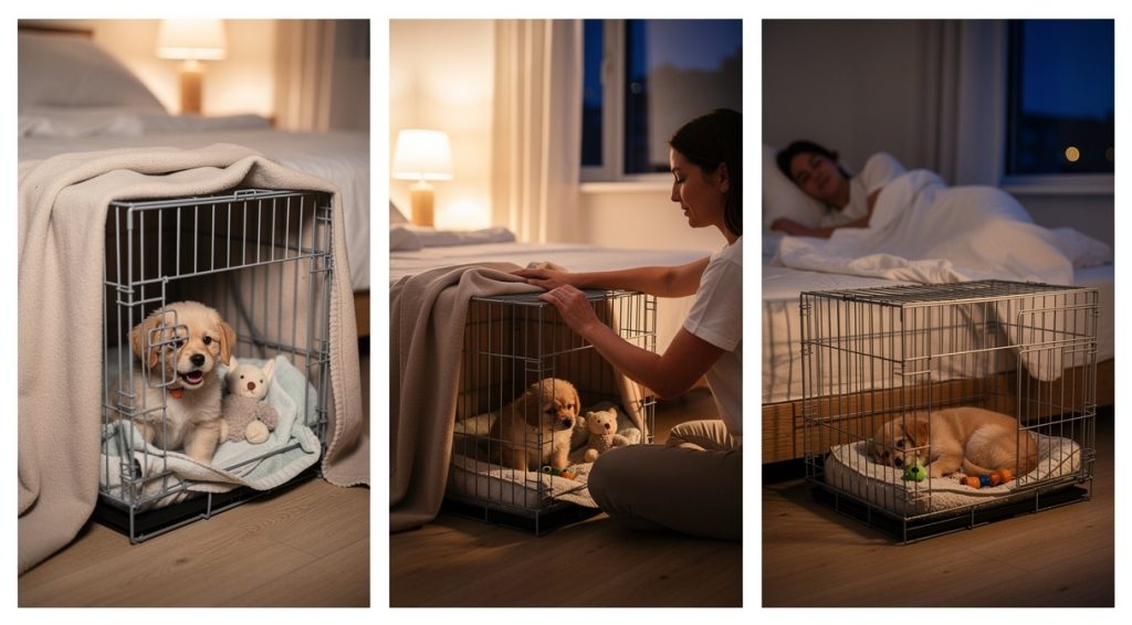 Chiot qui pleure la nuit : causes et solutions efficaces
