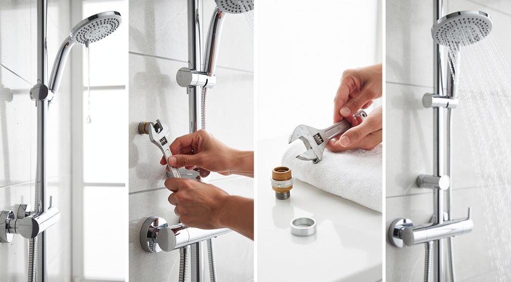 Colonne de douche qui goutte : causes et solutions pour réparer