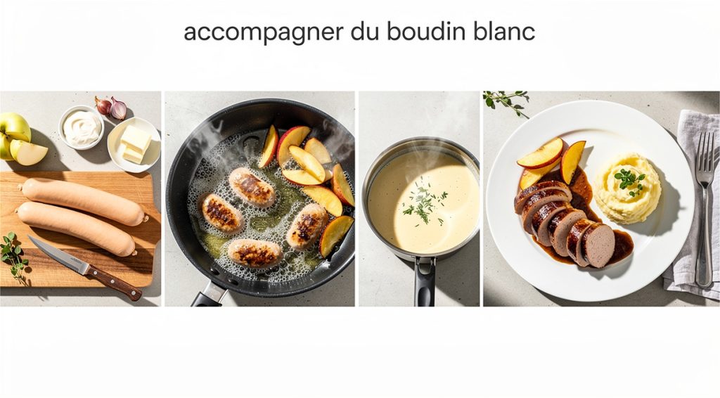 Comment accompagner du boudin blanc : guide complet