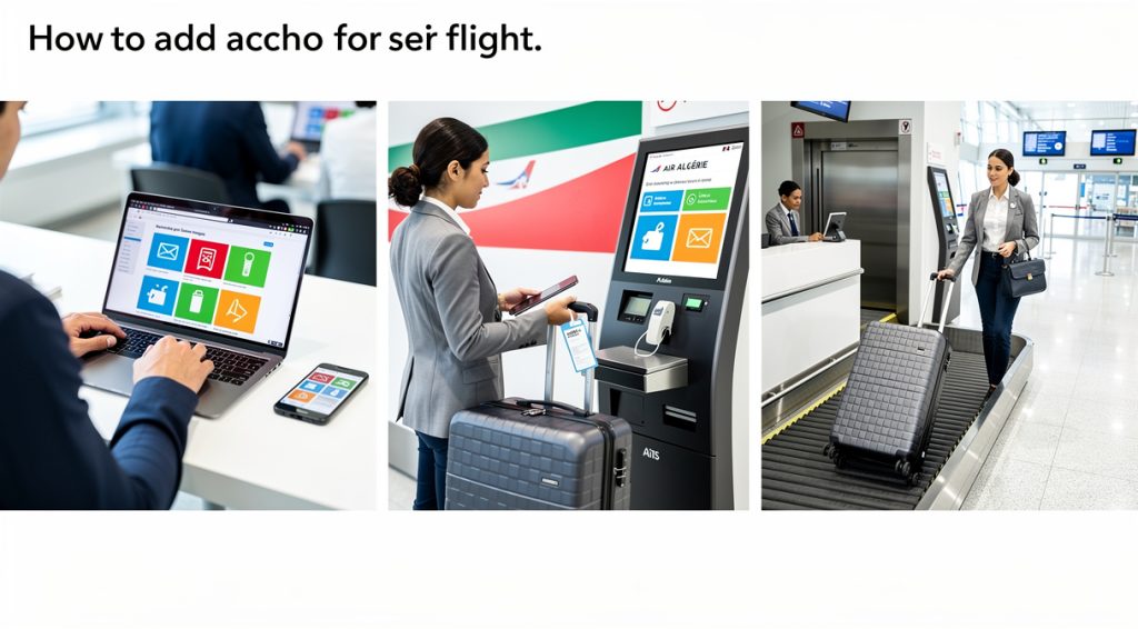 Comment ajouter un bagage en soute Air Algérie