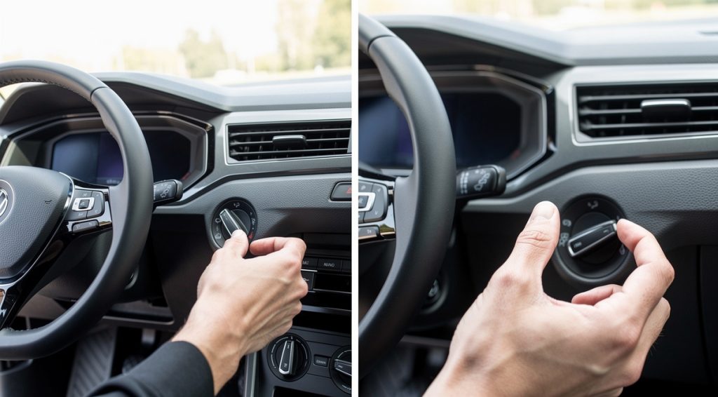 Comment allumer les feux antibrouillard : Polo 5