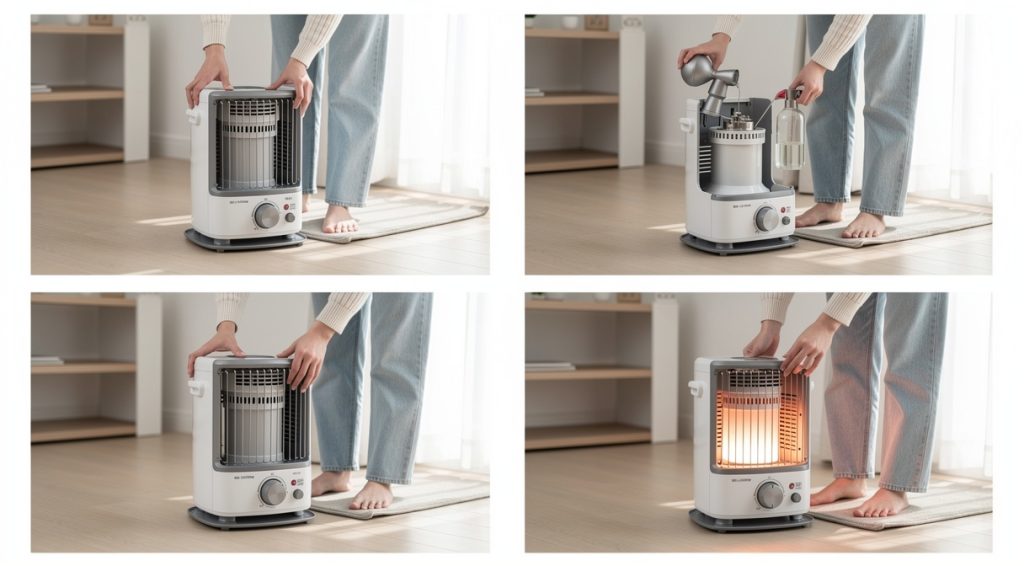 Comment allumer un poêle à pétrole : guide complet