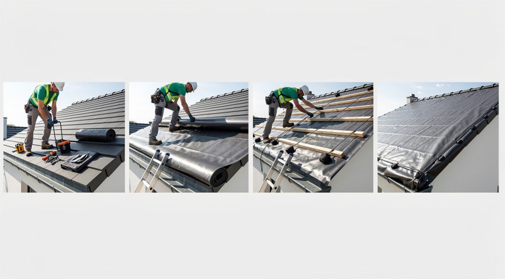 Comment bâcher un toit : guide complet