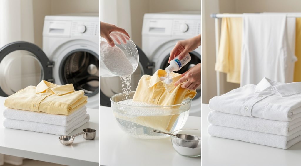 Comment blanchir du linge blanc jauni