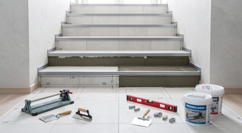 Comment carreler un escalier avec nez de marche