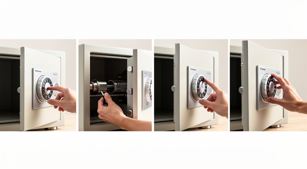 Comment changer le code d&rsquo;un coffre-fort mécanique