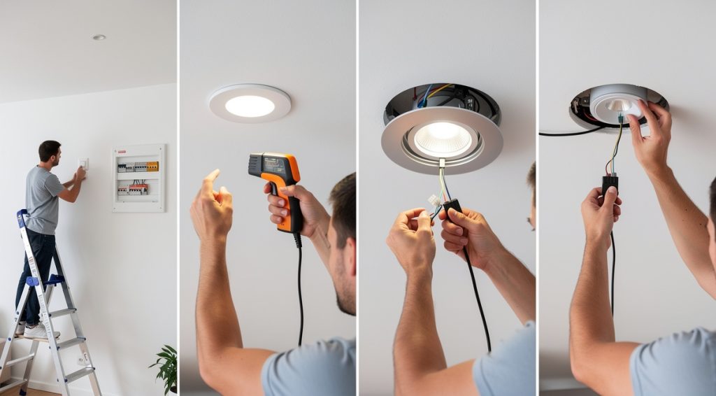 Comment changer un spot au plafond