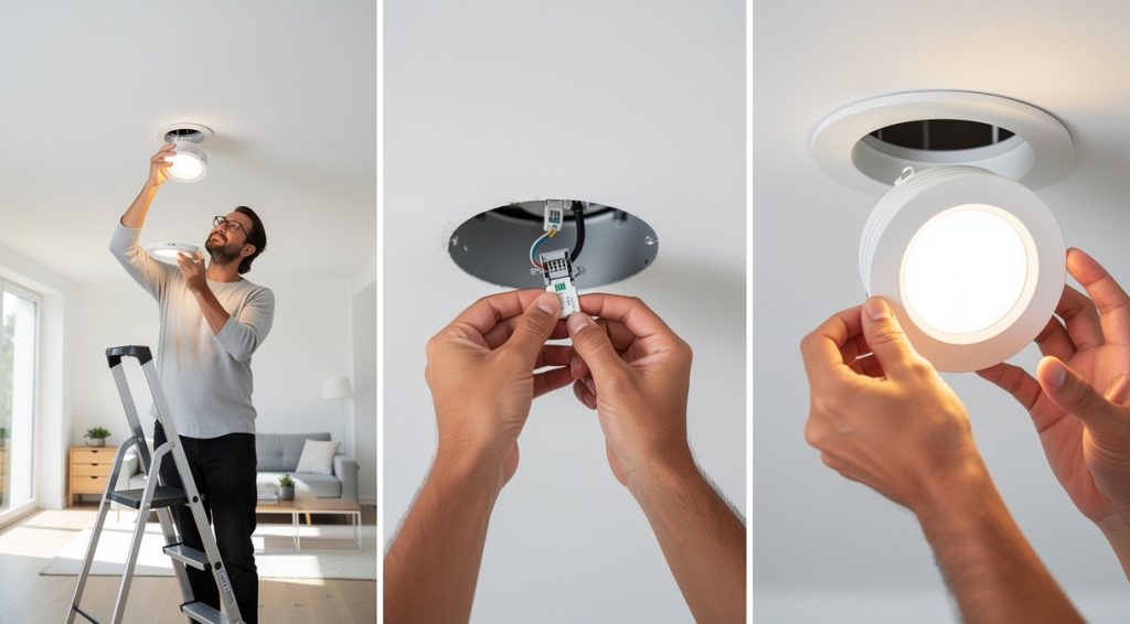 Comment changer un spot au plafond : guide complet