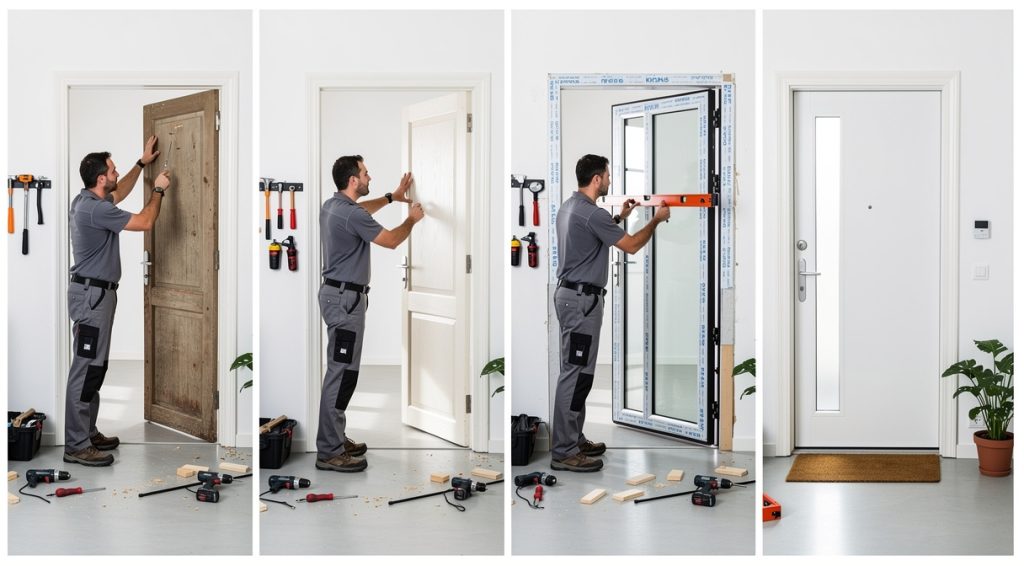 Comment changer une porte d&rsquo;entrée : guide complet