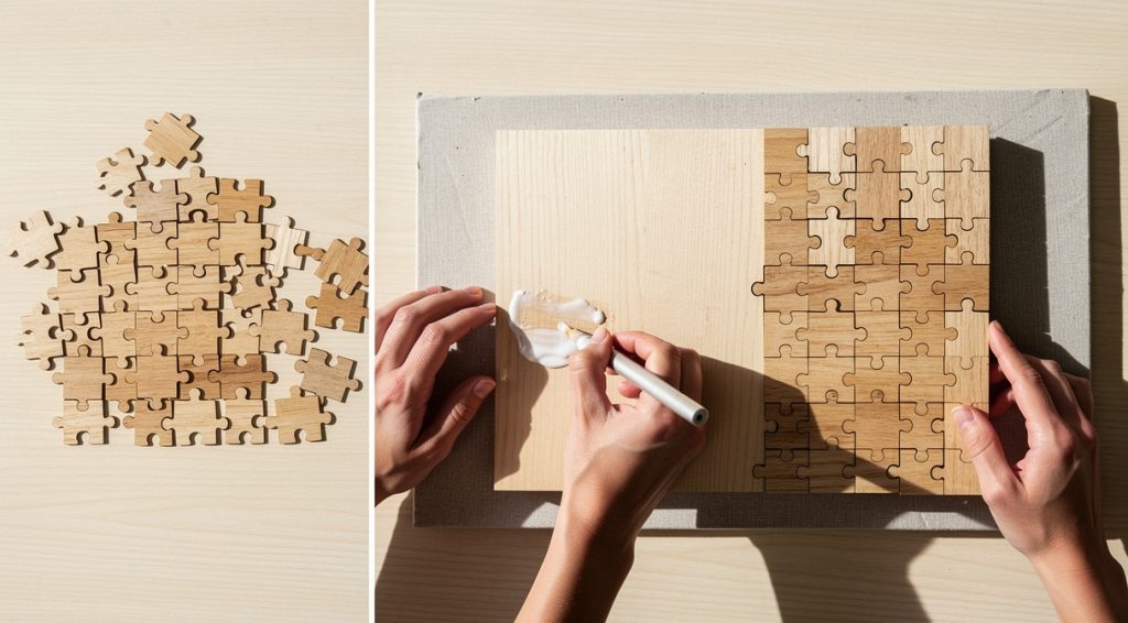 Comment coller un puzzle en bois