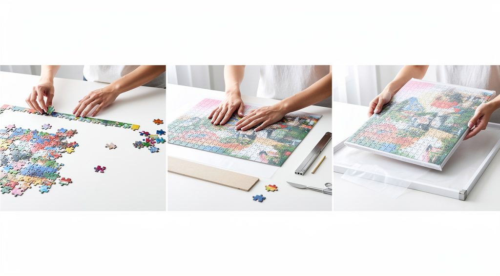 Comment coller un puzzle sans colle