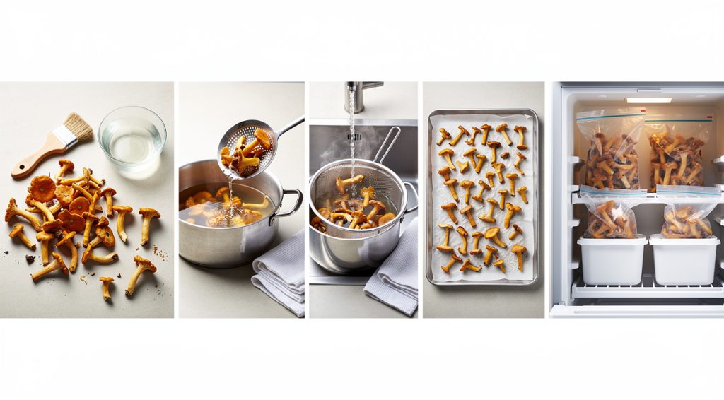 Comment congeler des girolles fraîches