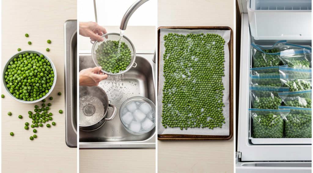 Comment congeler des petits pois : guide pratique