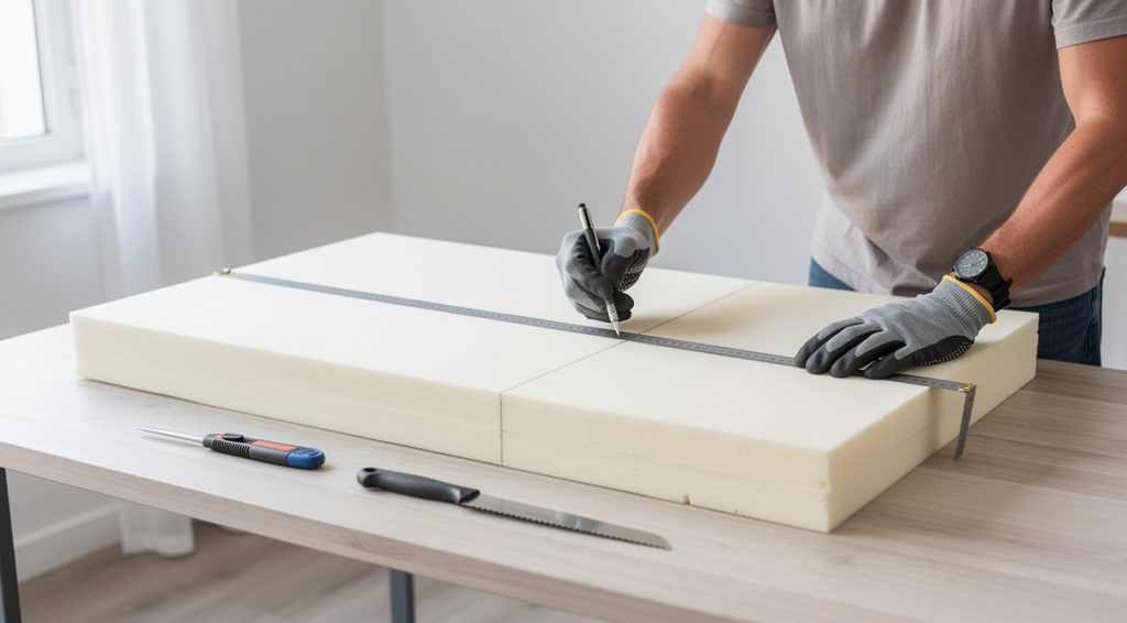 Comment couper de la mousse de matelas