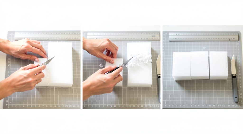 Comment couper de la mousse proprement