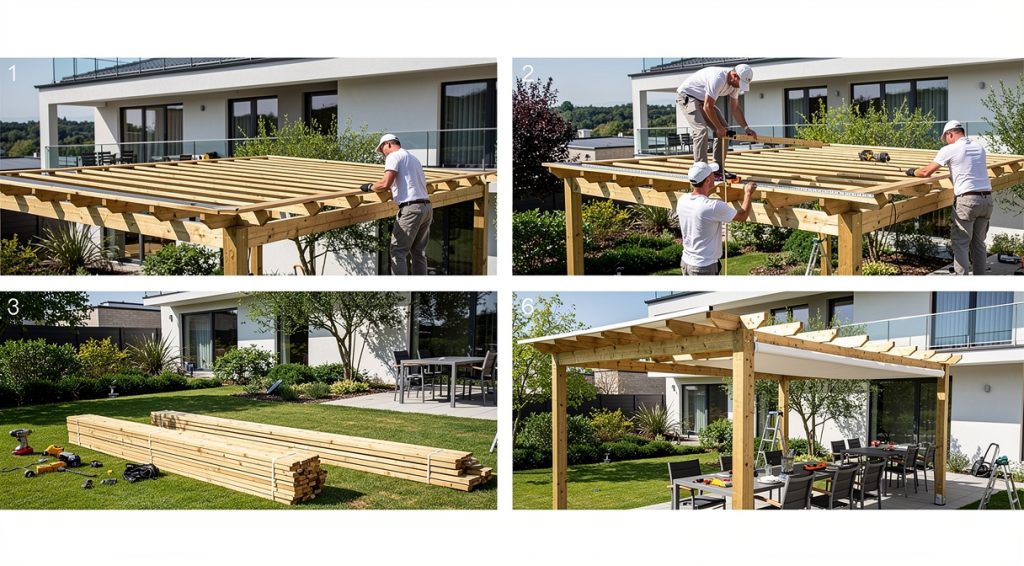Comment couvrir une pergola en bois