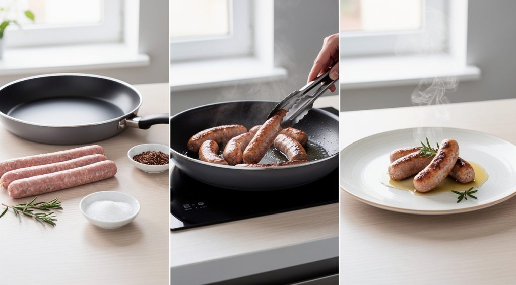 Comment cuire des andouillettes à la poêle
