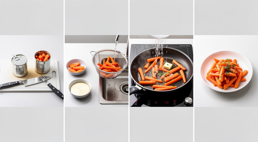 Comment cuire des carottes en conserve