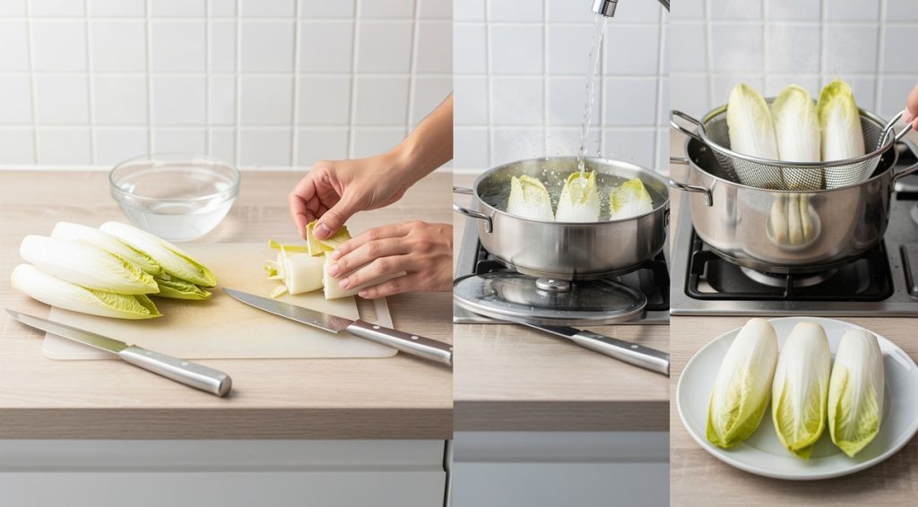 Comment cuire des endives à l&rsquo;eau