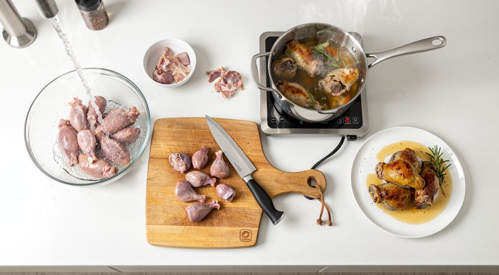 Comment cuire des gésiers frais