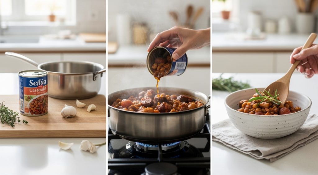 Comment cuire un cassoulet en conserve