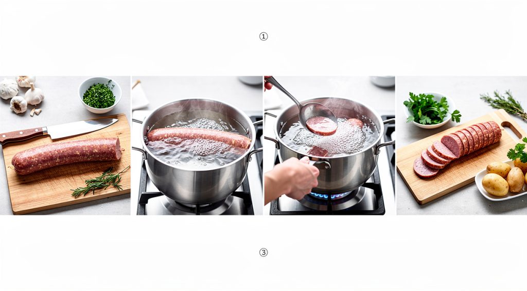 Comment cuire un saucisson à l&rsquo;ail