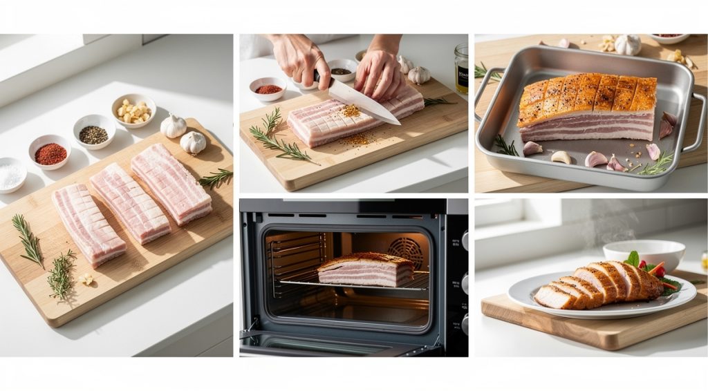 Comment cuire une poitrine de porc : guide complet