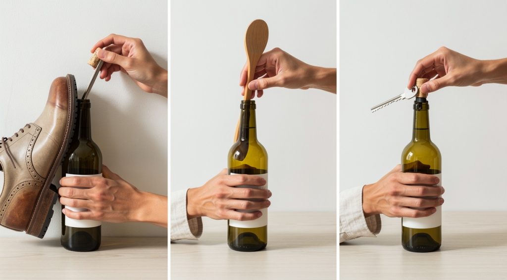 Comment déboucher une bouteille sans tire-bouchon
