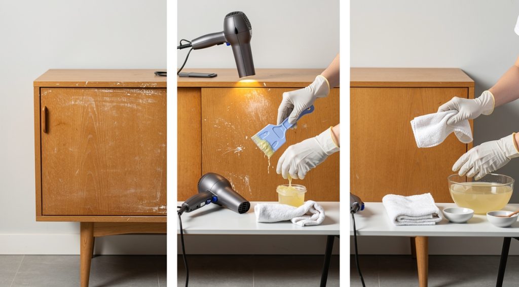 Comment décirer un meuble : alternatives naturelles